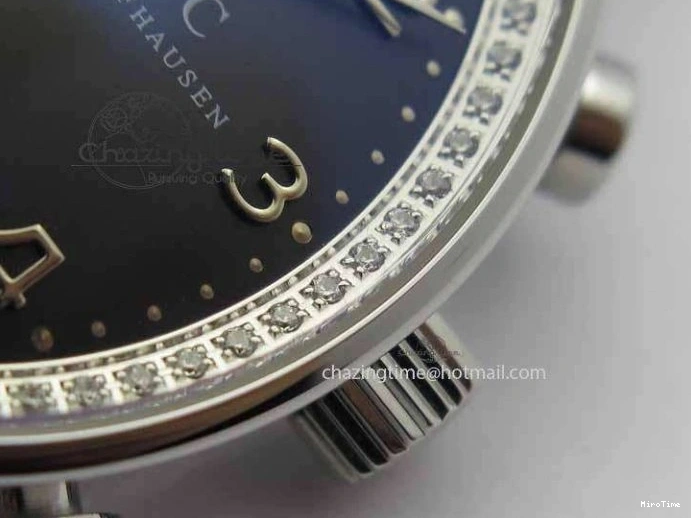 MIROTIME 0128 Unique Portuguese IW3714 Diam ZF V2 1:1 Best Edition Gray Dial On Brown Leather Strap A79350 (Slim Movement) 7250